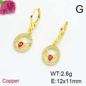 Fashion Copper Earrings  F6E404129abol-L035