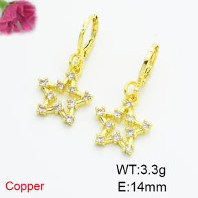 Fashion Copper Earrings  F6E404133bbov-L035