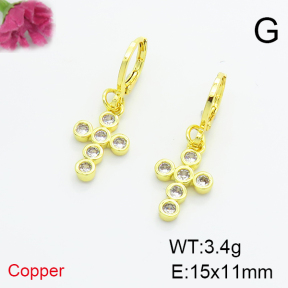Fashion Copper Earrings  F6E404139bbov-L035