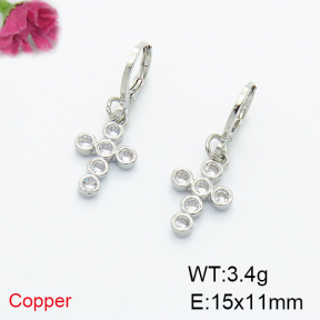 Fashion Copper Earrings  F6E404140bbov-L035