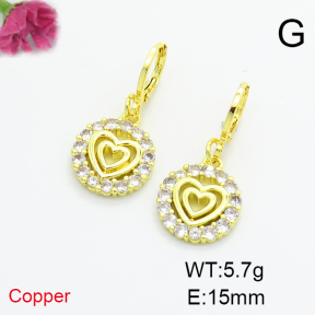 Fashion Copper Earrings  F6E404141bbov-L035