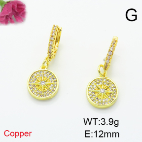 Fashion Copper Earrings  F6E404155bhva-L035