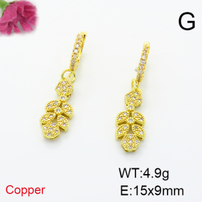 Fashion Copper Earrings  F6E404179bhva-L035