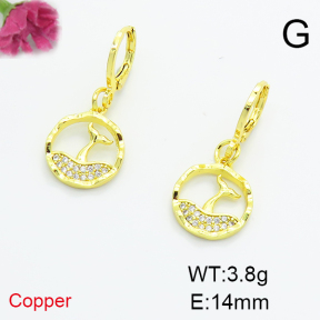 Fashion Copper Earrings  F6E404181vbnl-L035