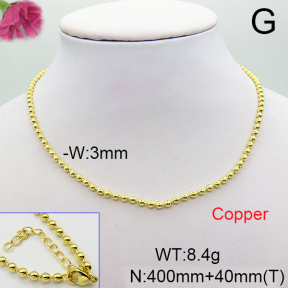 Fashion Copper Necklace  F6N200231vbnb-L017