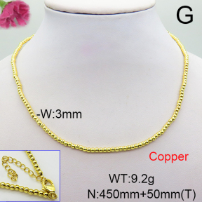 Fashion Copper Necklace  F6N200234bbov-L017