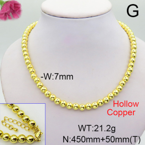 Fashion Copper Necklace  F6N200236bbov-L017
