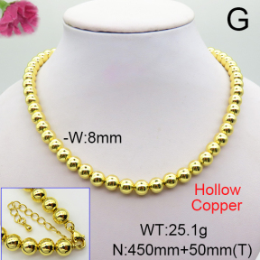 Fashion Copper Necklace  F6N200237bbov-L017