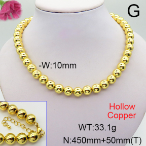 Fashion Copper Necklace  F6N200238bhva-L017
