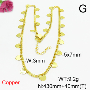 Fashion Copper Necklace  F6N200241vbnb-L017