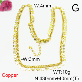 Fashion Copper Necklace  F6N200243vbnb-L017