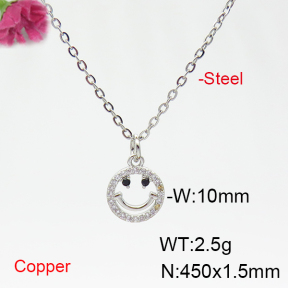 Fashion Copper Necklace  F6N404793ablb-L035
