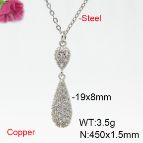 Fashion Copper Necklace  F6N404795vbnb-L035