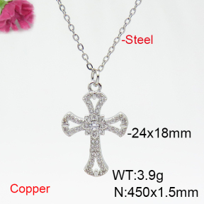 Fashion Copper Necklace  F6N404797vbnb-L035