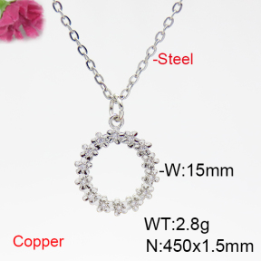 Fashion Copper Necklace  F6N404799ablb-L035