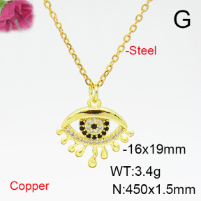 Fashion Copper Necklace  F6N404802vbnb-L035