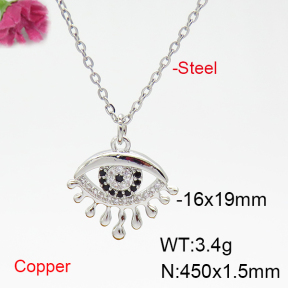 Fashion Copper Necklace  F6N404803bbml-L035