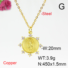 Fashion Copper Necklace  F6N404804vbnb-L035