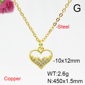 Fashion Copper Necklace  F6N404806vbll-L035