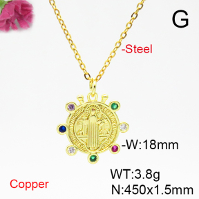 Fashion Copper Necklace  F6N404810bbml-L035