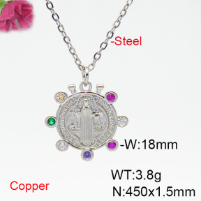 Fashion Copper Necklace  F6N404811vbmb-L035