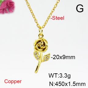 Fashion Copper Necklace  F6N404812vbll-L035