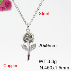 Fashion Copper Necklace  F6N404813ablb-L035