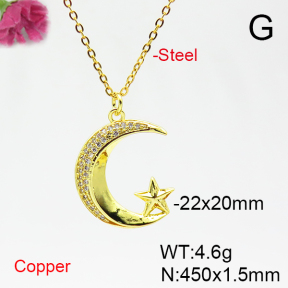 Fashion Copper Necklace  F6N404814vbnl-L035