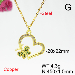 Fashion Copper Necklace  F6N404816vbnl-L035