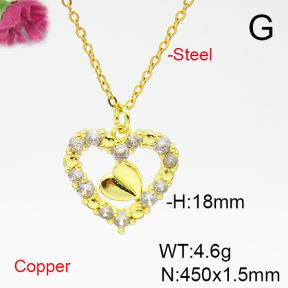 Fashion Copper Necklace  F6N404818vbnl-L035