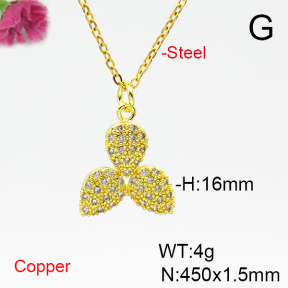 Fashion Copper Necklace  F6N404820vbnb-L035