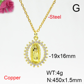 Fashion Copper Necklace  F6N404826bbml-L035