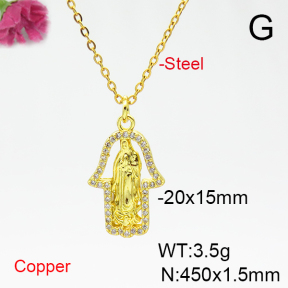 Fashion Copper Necklace  F6N404832vbnb-L035
