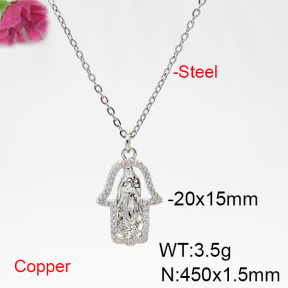 Fashion Copper Necklace  F6N404833bbml-L035
