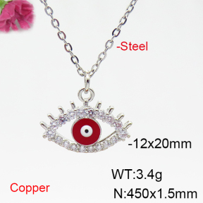 Fashion Copper Necklace  F6N404835bbml-L035