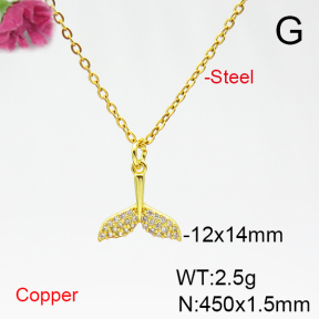 Fashion Copper Necklace  F6N404836vbmb-L035