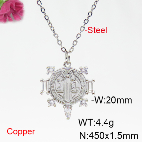 Fashion Copper Necklace  F6N404839bbml-L035