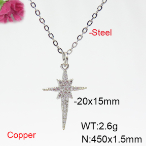 Fashion Copper Necklace  F6N404843bbml-L035
