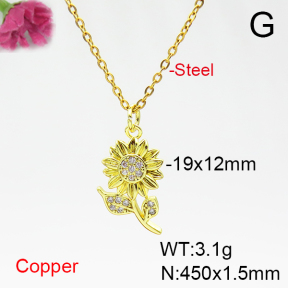 Fashion Copper Necklace  F6N404844vbmb-L035