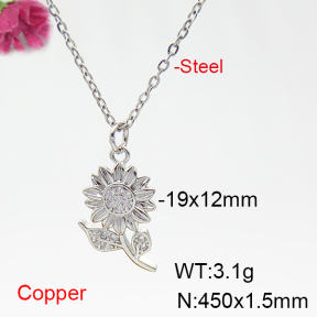 Fashion Copper Necklace  F6N404845vbll-L035