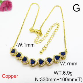 Fashion Copper Necklace  F6N404859ahlv-L017