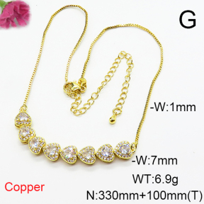 Fashion Copper Necklace  F6N404861ahlv-L017