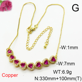 Fashion Copper Necklace  F6N404863ahlv-L017