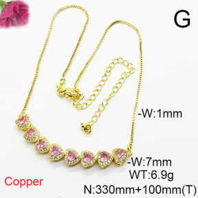 Fashion Copper Necklace  F6N404864ahlv-L017