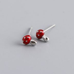 925 Silver Earrings  WT:0.55g  6.3*4.6mm  JE2779bboo-Y10  EH1405