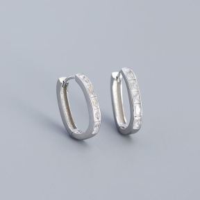 925 Silver Earrings  WT:2.65g  17.5mm  JE2806ajao-Y05  YHE0543