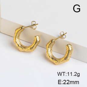 Stainless Steel Earrings  Handmade Polished  GEE000917bhva-066
