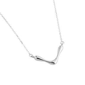 925 Silver Necklace  WT:2.6g  N:1.2*470mmP:24.5*12mm  JN2937ajij-Y18  XA382