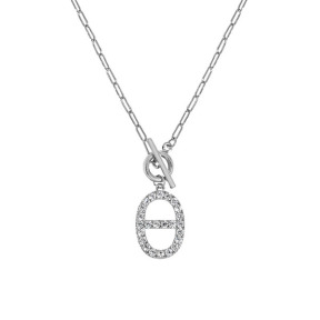 925 Silver Necklace  WT:2g  N:1*430mmP:14mm  JN2942ajih-Y18  M0126