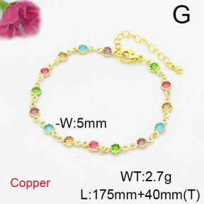 Fashion Copper Bracelet  F6B405457vbnl-L035